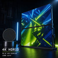 Écran vidéo LED pliable P2.6 couleur pleine 4K HDR10 avec luminosité de 1200 cd pour événements et expositions intérieures