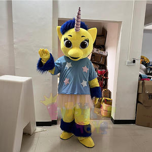 Costume de mascotte de licorne adulte personnalisable de haute qualité Costume de performance de <span class=keywords><strong>patrouille</strong></span> en <span class=keywords><strong>peluche</strong></span> et EVA unisexe pour Noël et Halloween - Product Image 4