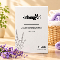32 feuilles de lessive écologiques zéro déchet pour un lavage entièrement naturel, feuilles de lessive à la lavande jusqu'à 64 lavages