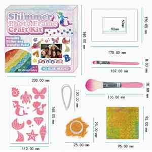 Children Photo Frame Decoration Toy <b>Kit</b> Glitter <b>Magic</b> Arts and Crafts Stickers on Picture Frame Decoration Toy - Product Image 5