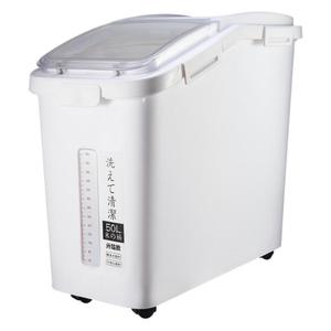 <b>Rice</b> Storage <b>Container</b> 50L 25L 15L Airtight Moisture Proof For <b>Rice</b> Flour Pet Food Rectangle Lid With Measurement - Product Image 5