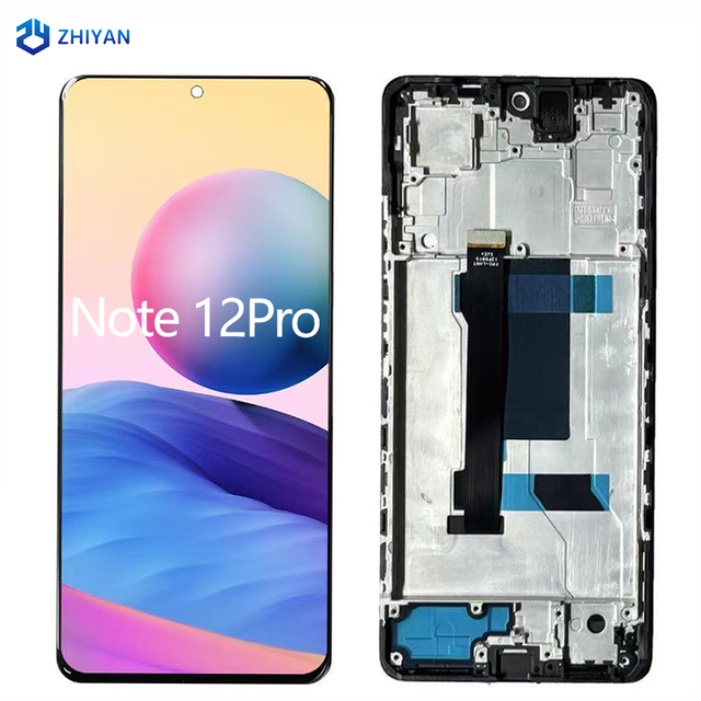 ZHIYAN Mobile Phone LCD Touch Screen for Redmi Note 12 Pro 5G With Frame for Replacement In-cell Display and 1 Year Warranty