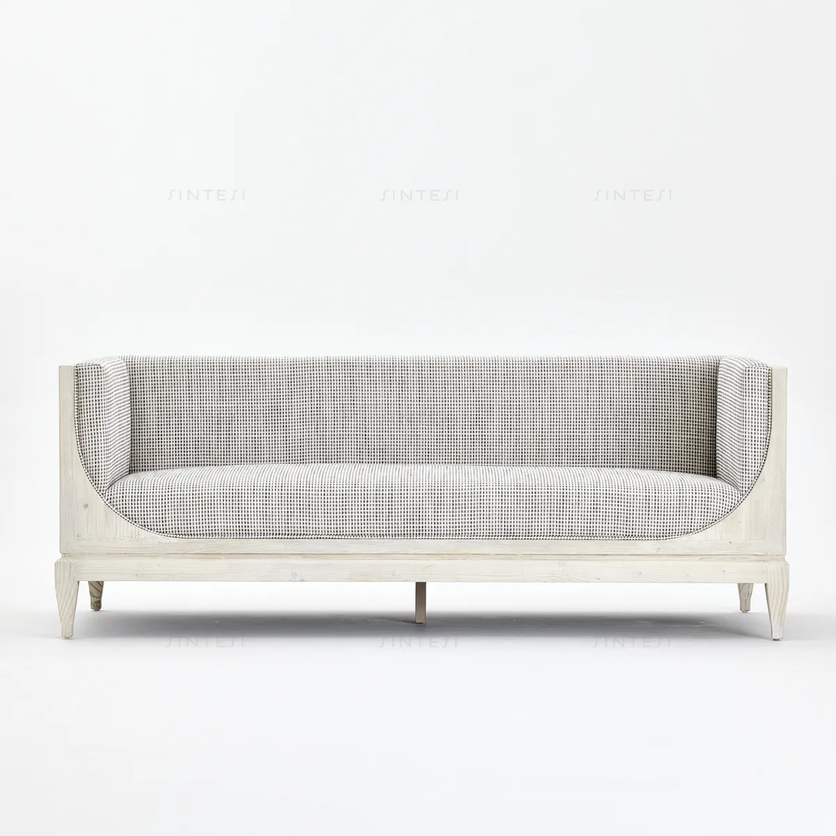 Modernes skandinavisches minimalistisches weißkiefer-Stoffsofa sonstige Möbel recycelte Kiefer für Hotel Wohnzimmer Dekoration