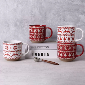 Factory Direct China Christmas Themed Exquisite Vintage Style Porcelain Tea Coffee <b>Ceramic</b> <b>Mug</b> - Product Image 5