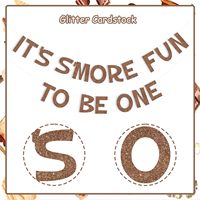 Dekorasi Pesta Ulang Tahun Smores, Spanduk 'Its Smore Fun to Be One', Perlengkapan Pesta 'One Happy Camper' untuk Ulang Tahun Pertama