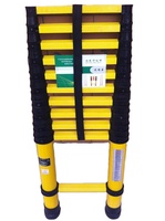 Échelle télescopique portable en fibre de verre isolée légère pour la sécurité électrique, idéale pour les travaux de linéisme et de sous-stations