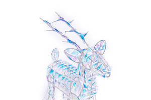 Romantic Santa Desktop Ornament Sequin Wire Standing <b>Reindeer</b> Plastic/Metal Treesmas Brand Indoor/<b>Outdoor</b> Christmas Souvenir - Product Image 5