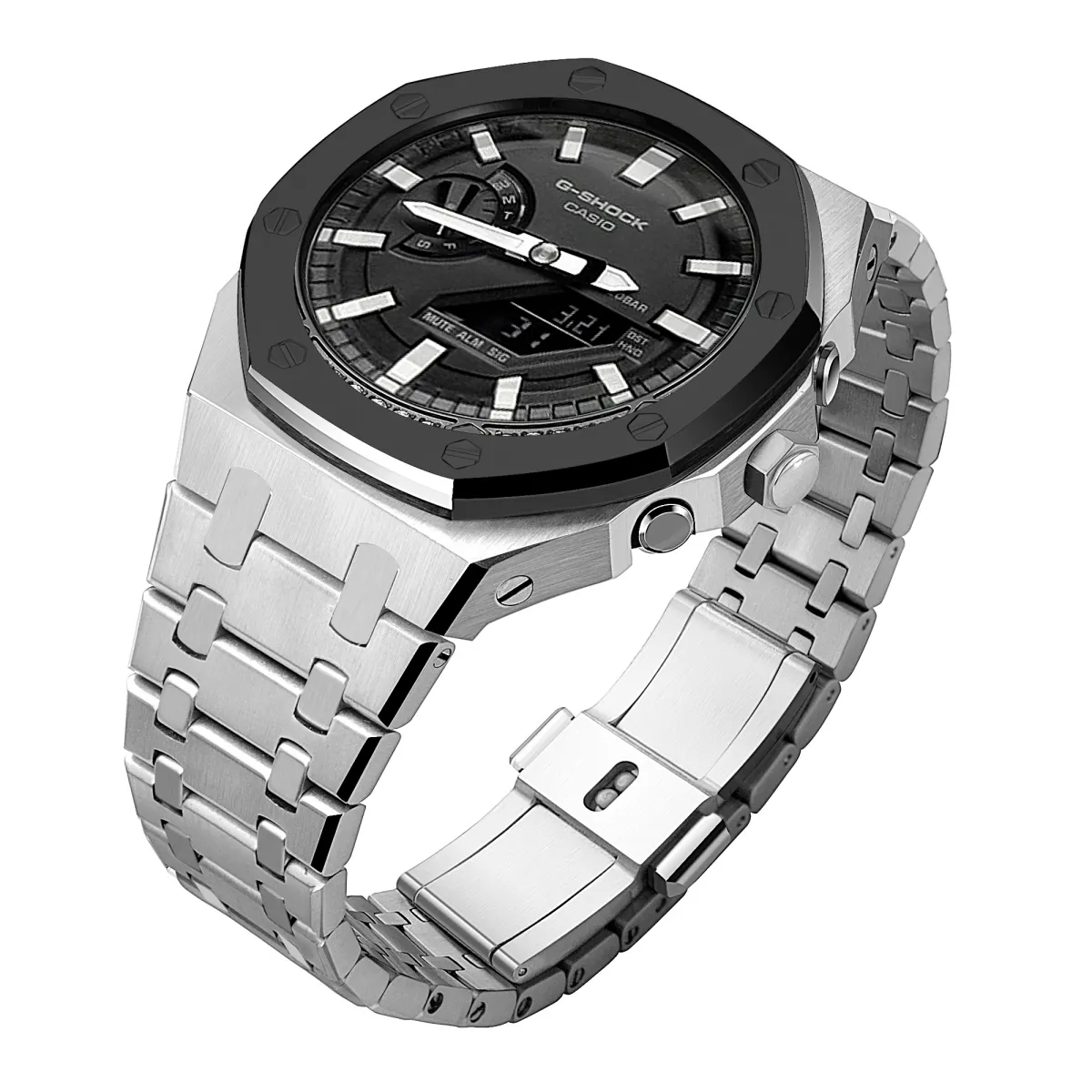 สายรัดสแตนเลส Ga2100แบบกำหนดเองหรูหราสำหรับนาฬิกา Casio G-Shock