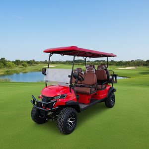 Voiturette <span class=keywords><strong>de</strong></span> golf <span class=keywords><strong>de</strong></span> haute qualité 5-6 places, nouvelle énergie, batterie au lithium, chariot portable, transport sur le terrain <span class=keywords><strong>de</strong></span> golf, en stock - Product Image 1