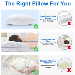 Cuscino in Memory Foam con Gel Rinfrescante, Regolabile e Confortevole per il Supporto Cervicale - Product Image 6
