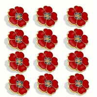 Offre Spéciale coquelicot insigne émail dur épinglette insigne souvenir en métal personnalisé