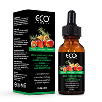 Huile de croissance capillaire à base de romarin, maca et batana, 100% pure, naturelle, biologique, non raffinée, distillée à la vapeur, nourrit le cuir chevelu, renforce les cheveux