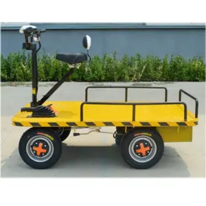 Hydraulic mobile lifting platform small electric flatbed cart vehicle cargo chariots transport machine