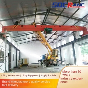 Baru 3 ton balok tunggal listrik Overhead Crane 20m mengangkat tinggi LX jenis lokakarya Gear Hoist PLC Motor Ground + Remote Control - Product Image 5