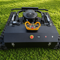 Ventes directes usine : Tondeuse à gazon intelligente télécommandée sur chenilles, à essence, pour jardinage, agriculture et exploitation de vergers