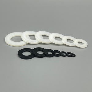 M2 M2.5 M3 M4 M5 M6 M8 <span class=keywords><strong>M10</strong></span> M12 M14 M16 M18 M20 M22 Grande <span class=keywords><strong>Rondelle</strong></span> Nylon Blanc Noir Joint Rond Uni Cale Plastique Rondelles Plates - Product Image 6