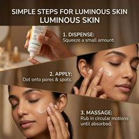 OEM ODM Niacinamide, Acide Tranexamique, Vitamine C, Acide Hyaluronique, Éclaircissant, Minimiseur de pores, Hydratant blanchissant, Hydratation intense