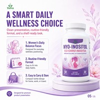 Complément alimentaire en comprimés de Myo-Inositol et D-Chiro-Inositol de marque privée de qualité supérieure pour la fonction ovarienne et la gestion de l'énergie chez la femme