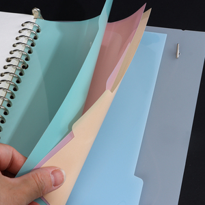 Tùy chỉnh PP nhựa Bìa 8 lỗ Loose-Leaf máy tính xách tay Vòng chất kết dính faddish ký hợp đồng rời rời lỏng xoắn ốc máy tính xách tay - Product Image 3