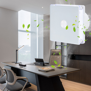 Ventilateur d'extraction d'air mural intelligent à look élégant avec volet automatique et panneau décoratif en verre trempé – Offre Spéciale - Product Image 2