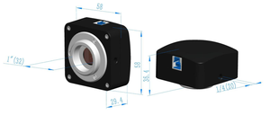 BUC3D-1000C BestScope <span class=keywords><strong>Camera</strong></span> Kỹ Thuật Số Kính Hiển Vi Màu CMOS Hiệu Suất Siêu Cao <span class=keywords><strong>USB3.0</strong></span> Gắn C-Mount 10MP - Product Image 2