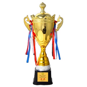 Trofeo Moderno con Logotipo Personalizado y Chapado y Pintado en Color, Trofeo <span class=keywords><strong>de</strong></span> Oro a Buen Precio, Premio Deportivo, Trofeos Económicos - Product Image 1