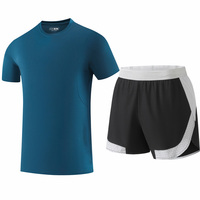 Vente en gros d'usine, ensembles de t-shirts pour hommes, Europe et Amérique, Traje Manga Corta, t-shirts pour hommes grande taille, confortables, ensembles de 2 pièces