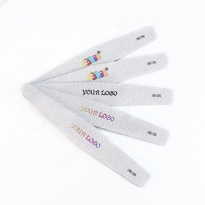 Ziri Professional Nail Art Tools Set 100/180 Grit Double-Sided Emery Manicure Pedicure Limas Buffer Callus Remover Custom Logo