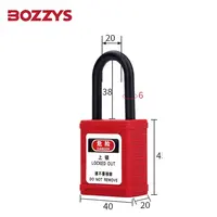 Padlock Master Lockout Safety Padlock Industrial Insulated Safety Lockout Padlock With Master Keyed And Steel Shackle For Industrial Lockout-tagout