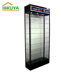 Vitrina de Exhibición para Tienda de Cigarrillos con Marco de Vidrio y Aluminio, Iluminación LED, Vitrina Ecológica para Minoristas - Product Image 6