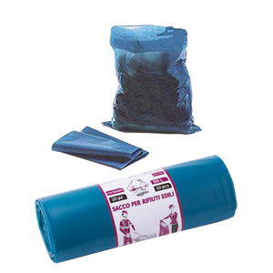 Bolsas de basura de construcción azul 50x80 cm Rollo de 10 hojas en blíster Piezas de maquinaria de construcción - Product Image 1