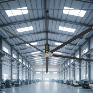 Ventilador de Techo Industrial HVLS para Grandes Almacenes – Sistema de Ventilación de Control Climático de Alto Flujo de Aire y Ahorro de Energía - Product Image 1