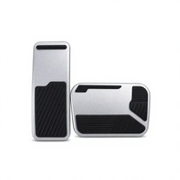 Ensemble de couvre-pédales en alliage d'aluminium, patins antidérapants en caoutchouc TPE, garniture intérieure pour BYD Sea Lion 05 EV 2025+ Yuan Up