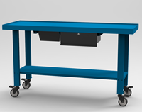 Banc de travail durable bleu avec tiroirs Table de banc de travail de garage 1000Ibs