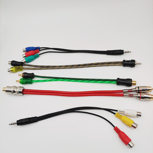 Chapado en oro RCA DVD HDTV 1080P Video Audio <span class=keywords><strong>Cable</strong></span> 3RCA 3RCA Car Video <span class=keywords><strong>Component</strong></span> Convert <span class=keywords><strong>AV</strong></span> <span class=keywords><strong>Cable</strong></span> PVC Jacket para Monitor Proyector - Product Image 4
