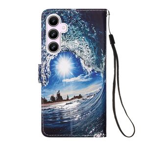 Funda Tipo Cartera con Estampado de Flores para Samsung A35 A55 S24, Funda de PU con Diseño de Tigre para Redmi K70E - Product Image 5
