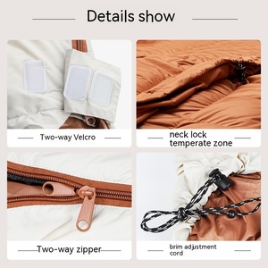 Sac de couchage de type momie pour adultes, pour voyages d'hiver, randonnée, 0 degré, une personne, extérieur, alpin, ultraléger, pour voyageurs, camping - Product Image 4
