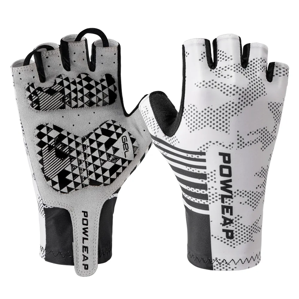 Custom Design GEL Padded Short Finger Bike Gloves Outdoor Road Cycling Bicycle Biking Riding Sports Gloves Manufacturer