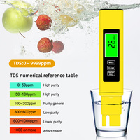 NOUVEAU Mètre TDS/EC/TEMP 3 en 1 avec écran LCD numérique pour piscine, eau potable et aquarium avec rétroéclairage