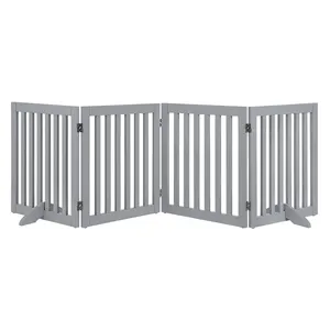 Grand parc d'extérieur en bois <span class=keywords><strong>pour</strong></span> animaux de compagnie Porte rétractable Cage Clôture <span class=keywords><strong>pour</strong></span> chiens et chats avec fermeture à bouton - Product Image 1