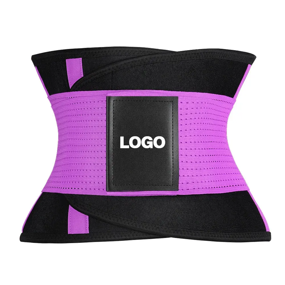 Custom Logo Verstelbare Plus Size Elastische Neopreen Vrouwen Zweet Afslanken Taille Trainer Shaper Riem