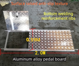 Set di ponteggi pieghevoli in lega di alluminio per spazi stretti con piattaforma e pianale, per ristrutturazioni domestiche, scale e supporto per costruzioni leggere - Product Image 6