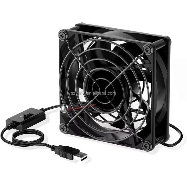 SC8025 AC Infinity 12V 5V 80mm USB CPU Cooling Fan Small Variable Speed with 3 Speed Control Robust Quality Plastic Blades