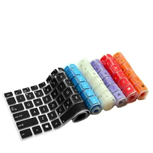 Protetor de pele de teclado, tampa de silicone personalizada de fábrica para macbook hp asus lenovo microsoft xiaomi huawei dell toshiba samsung