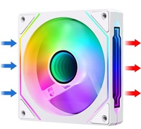 Vente en gros ARGB Ventilateur de refroidissement pour ordinateur de bureau PWM Sync ARGB Effet lumineux Haut débit d'air Ventilateur de boîtier d'ordinateur Ventilateurs de refroidissement