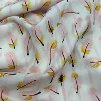 Tissu imprimé texturé en polyester 100% pour chemises, robes et jupes avec impressions personnalisées, motifs tissés et en maille pour filles