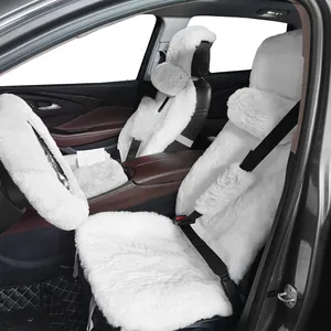 Ücretsiz örnek araba iç aksesuarları evrensel kış kürk direksiyon kılıfı için Toyota Skoda Hyundai Kia Ford VW Skoda
