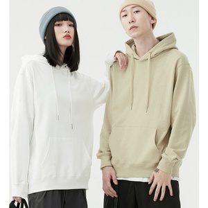 เสื้อฮู้ดดี้ผู้ชายทรงหลวมสไตล์อเมริกัน ผ้าเทอร์รี่หนา 300gsm ผ้าฝ้าย 100% ปักลาย สำหรับฤดูใบไม้ร่วง - Product Image 3