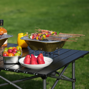 Aluminum <strong>Disposable</strong> Grill with Charcoal Consistent Heat &amp; Clean Burning for Impeccable Results - Product Image 6