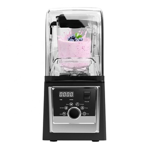 Robot culinaire puissant à faible bruit avec couvercle, mélangeur insonorisé, mélangeur alimentaire humide et sec, puissant mélangeur commercial - Product Image 5